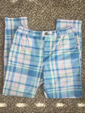 EUC! Chubbies Weekender Pastel Plaid Casual Pants Size MED